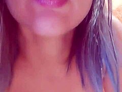 Big ass Latina amateur masturbates with tasty dick and rich tits