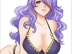 Fire Emblem狂热的Camilla在动画主题的Hentai视频中变得淘气