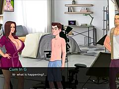 大屁股和大鸡巴在与继父和他继妹的热色情视频游戏中