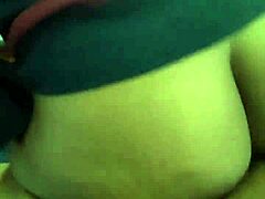 Amateur carioca gets fucked hard in a black striptease